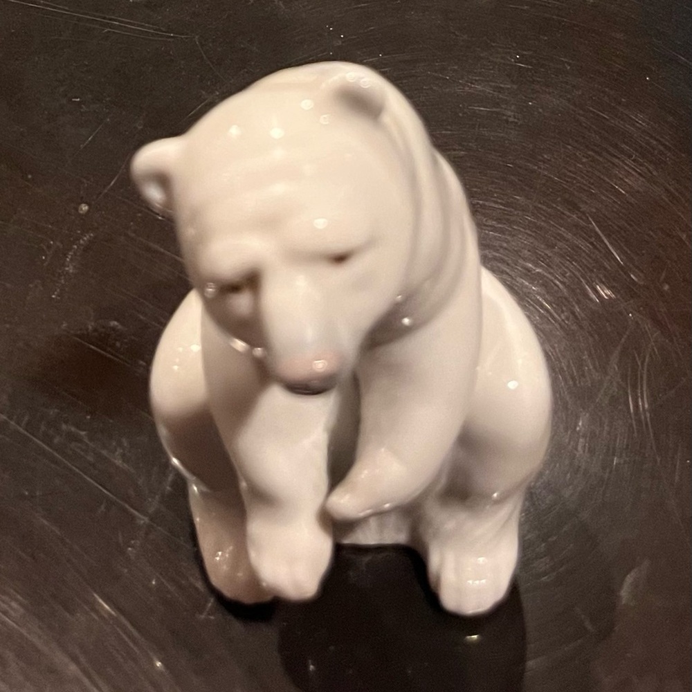 Lladro Polar Bear Figurine